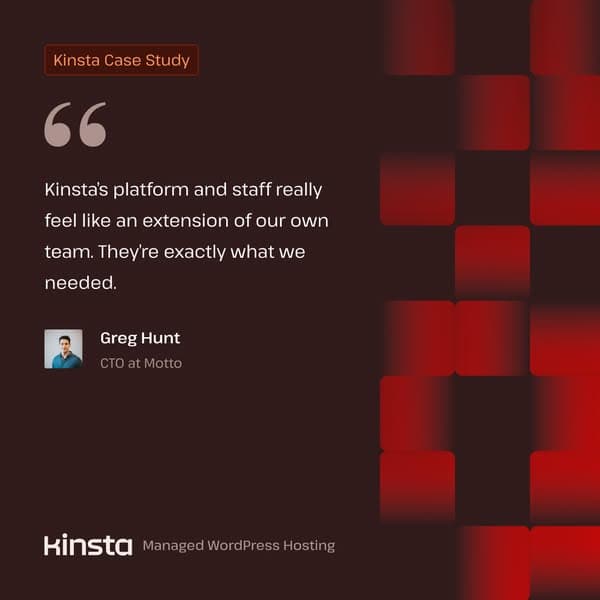 Demo Meta ad reskinned into the Kinsta brand